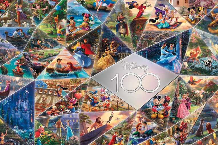 Best Disney Puzzles - Ceaco - Thomas Kinkade - 100th Anniversary Collage